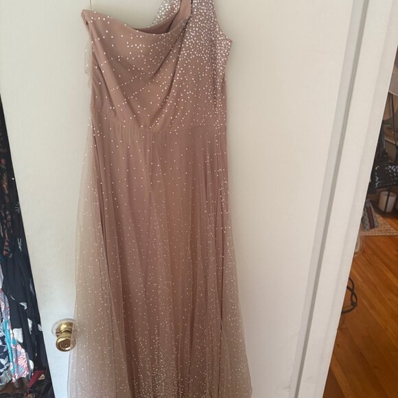 SAU LEE Blanche Dress - Nude/Mauve - Picture 6 of 9